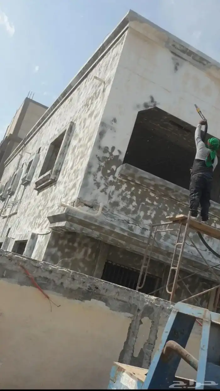 ازالة صبغ وصنفرة حديد وتخشين للمساح وتنظيف الحجر بالرمل 0