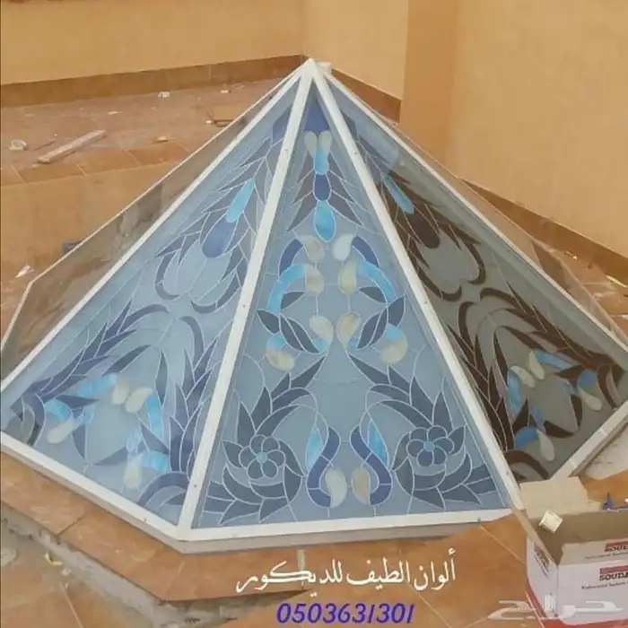 مرايا وابواب و زجاج معشق وملون و أبواب 8