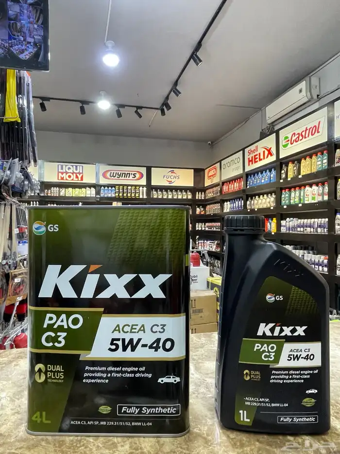 زيت كيكس 5w40 c3 تخليقي بالكامل Kixx ديزل 0