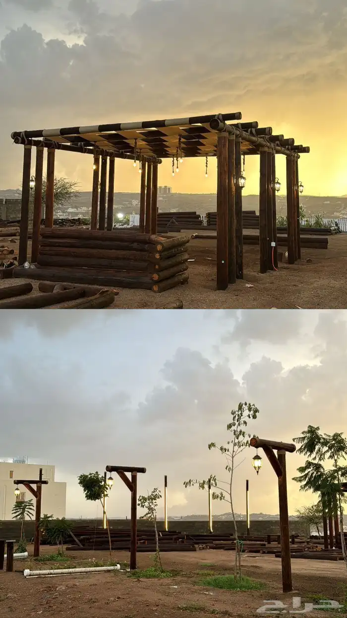 اعمده اناره خشبيه تراثيه 4