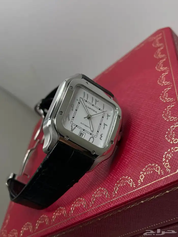 ساعة كارتير سانتوس جلد رجالية 2