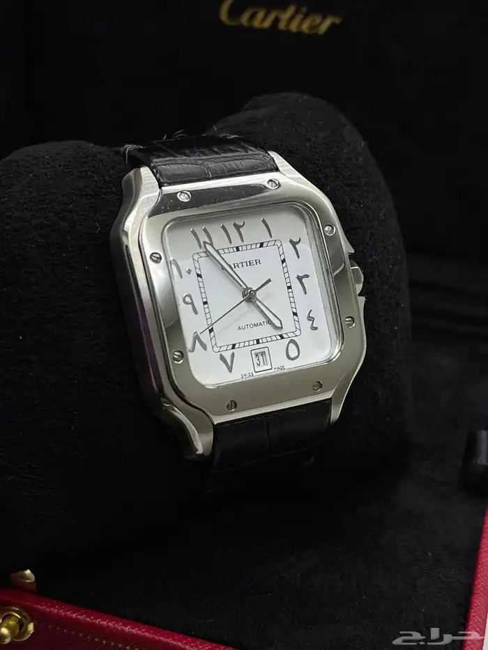 ساعة كارتير سانتوس جلد رجالية 0