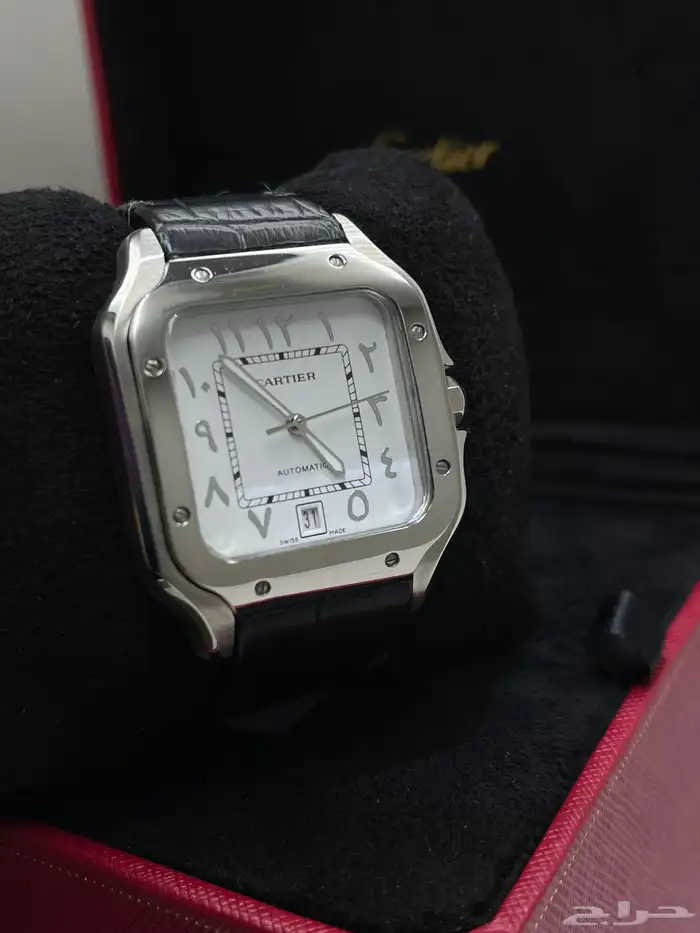 ساعة كارتير سانتوس جلد رجالية 1