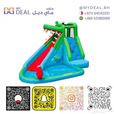بيع نطيطات زحاليق ملاعب صابونية زحليقة مع نطيطة العاب اطفال 16