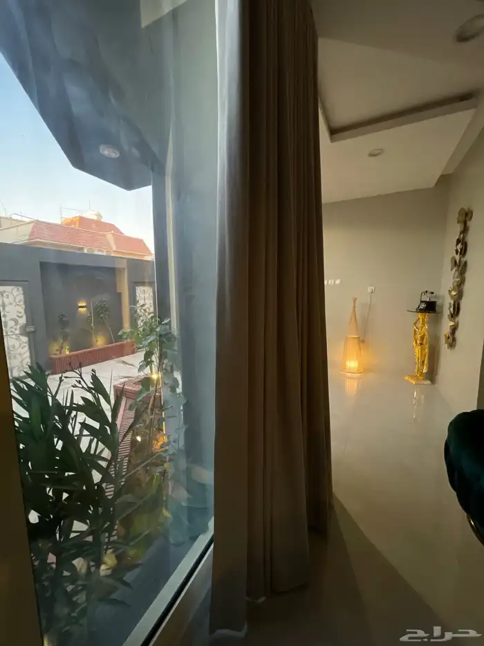 للايجار شقه مفروشه شمال الرياض بحوش خارجي 28