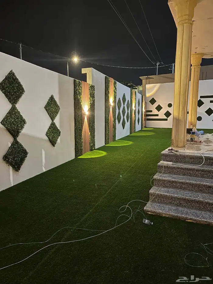 تنسيق أحواش وعشب صناعى 8