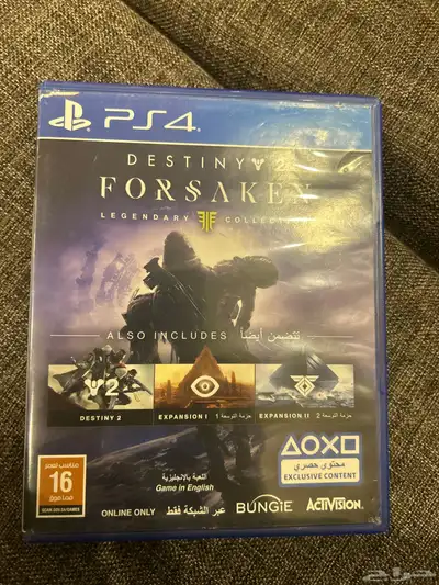 شريط سوني لعبه DESTINY 2 نسخه 4 لم يتم استخدام الشريط 0