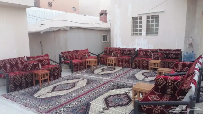 تأجير خيام شعبيه مع الديكورات والجمال والغزلان 22