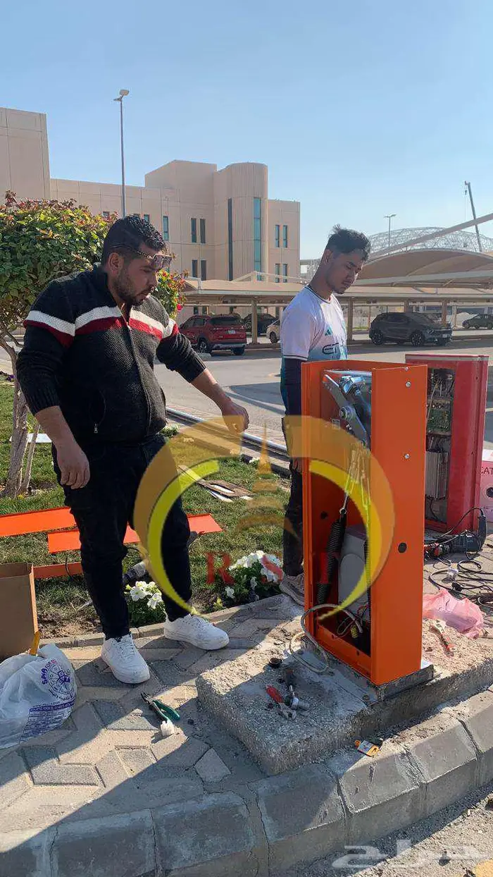 بوابه دخول وخروج سيارات حواجز مواقف gate barrier 5