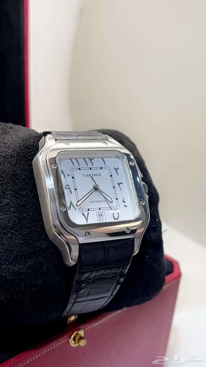 ساعة كارتير سانتوس جلد رجالية 3
