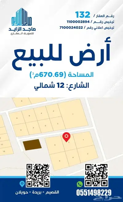 قطعة سكنية للبيع بحويلان 0