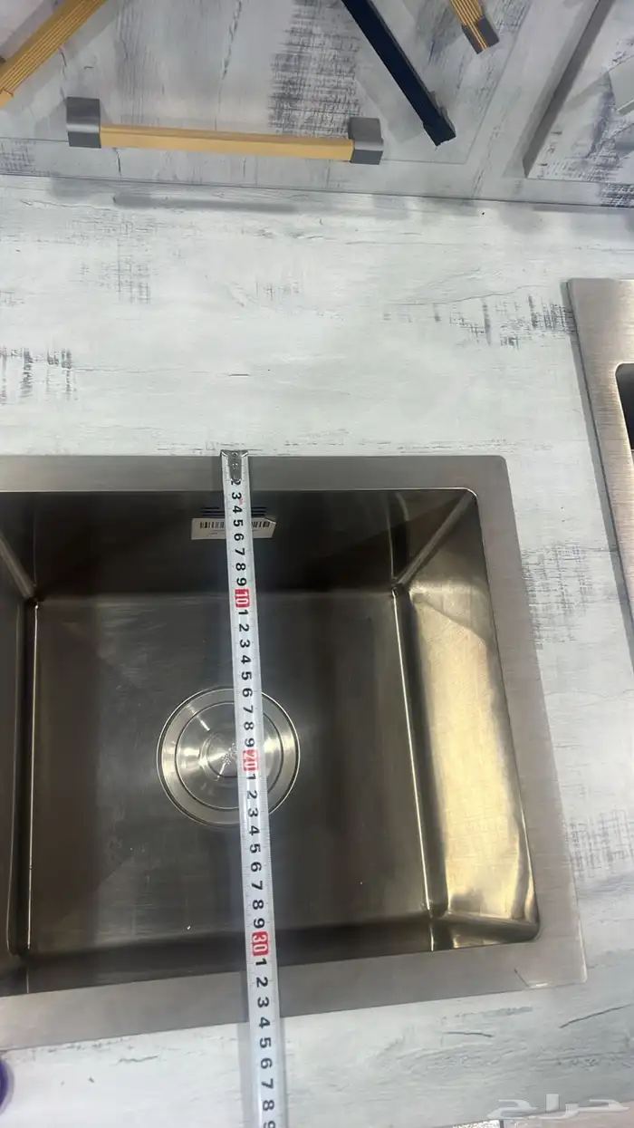 مجلى مطبخ حوض وحوضين نانو وعادي مقاسات مختلفه جديد 13