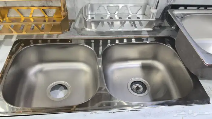 مجلى مطبخ حوض وحوضين نانو وعادي مقاسات مختلفه جديد 10