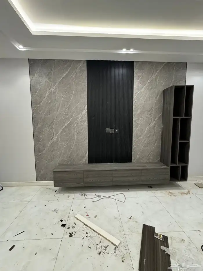 اعمال ديكورات و دواليب و تلبيس جدران 14