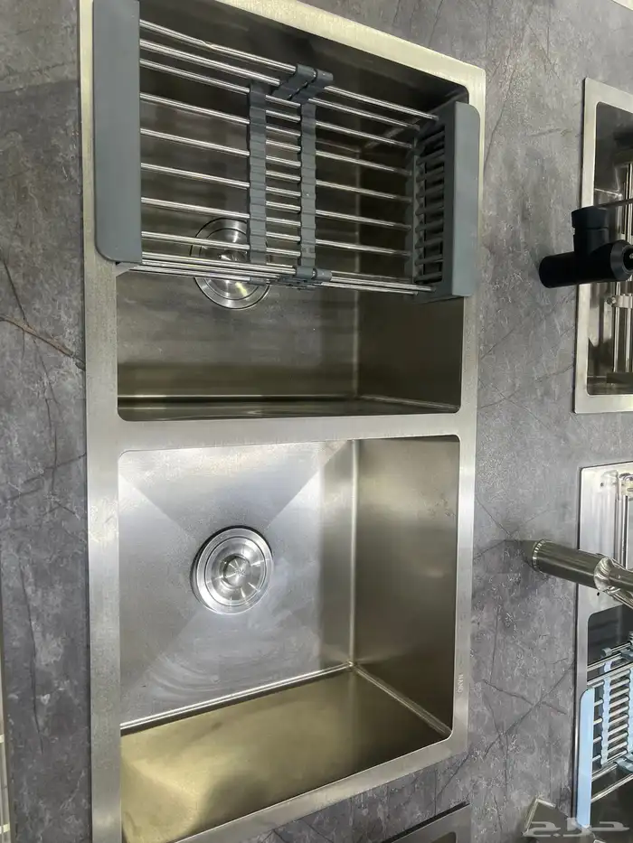 مجلى مطبخ حوض وحوضين نانو وعادي مقاسات مختلفه جديد 7