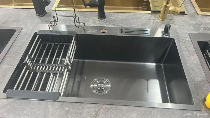 مجلى مطبخ حوض وحوضين نانو وعادي مقاسات مختلفه جديد 17