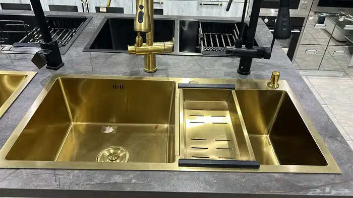 مجلى مطبخ حوض وحوضين نانو وعادي مقاسات مختلفه جديد 19