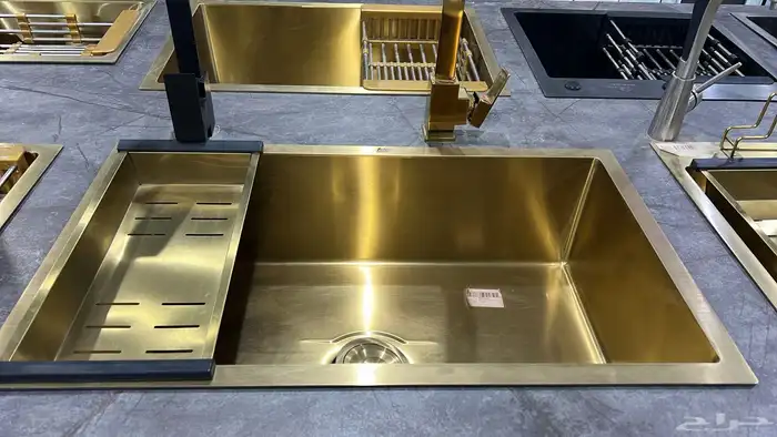 مجلى مطبخ حوض وحوضين نانو وعادي مقاسات مختلفه جديد 21