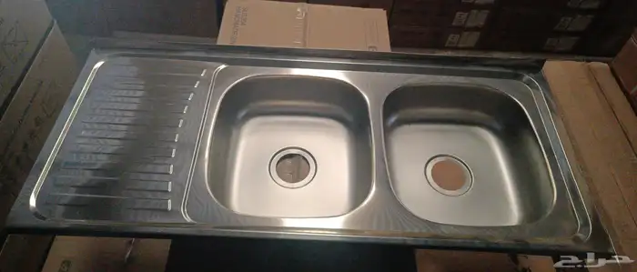 مجلى مطبخ حوض وحوضين نانو وعادي مقاسات مختلفه جديد 6