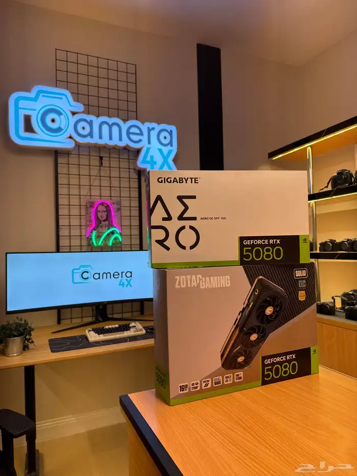 كروت شاشة الدفعه الثانيه rtx 5080 كرت شاشة ابيض RTX5080 0