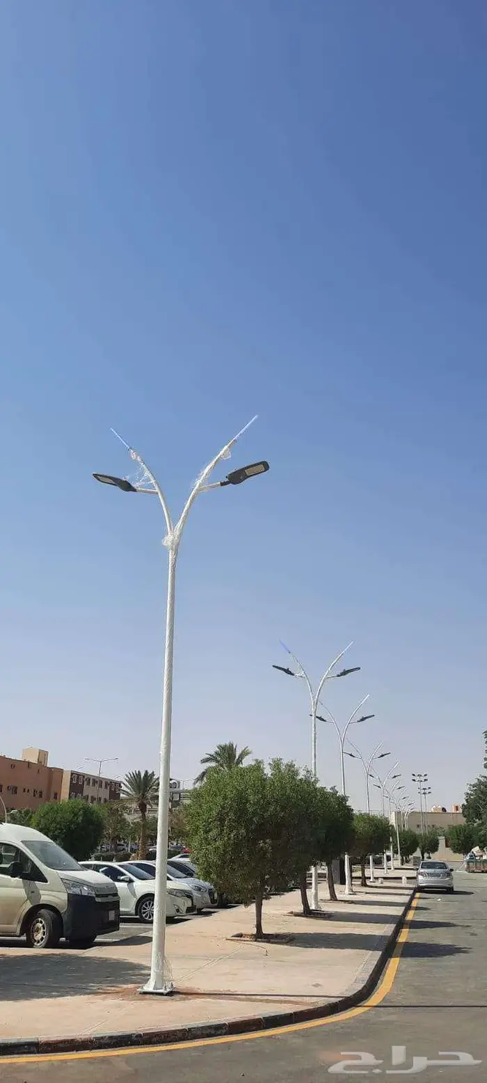 اعمدة انارة ديكورية شوارع و حدائق حديد المنيوم 3