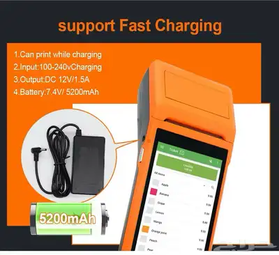 جهاز كاشير متنقل سهل جدا ضمان سنه يدعم Loyverse Pos 12