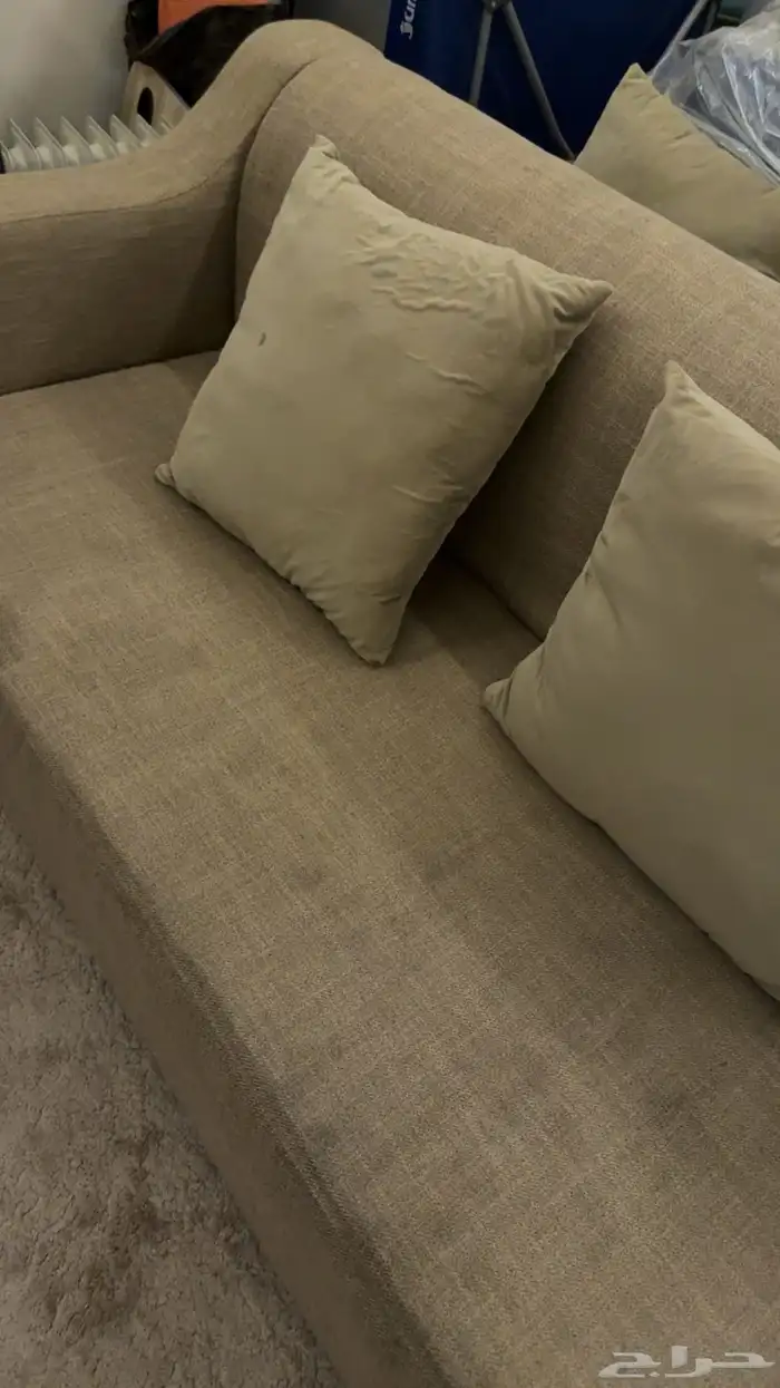 كنب تسع اشخاص ثنين مفرد قطعه كبيره وقطعتين وسط ببحاله جيده 1