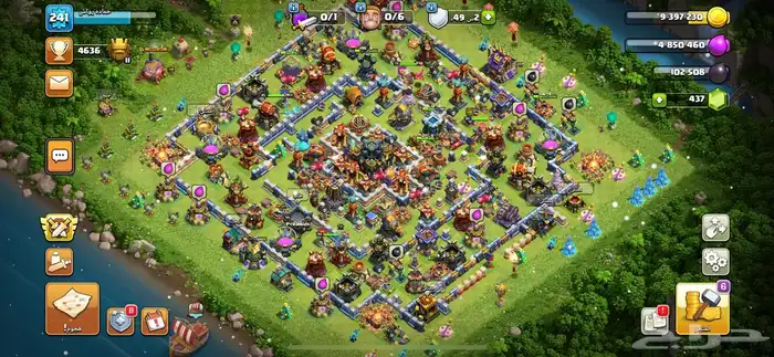 قرية كلاش اوف كلانس تاون هول 17 تكة عالماكس Clash of Clans 0