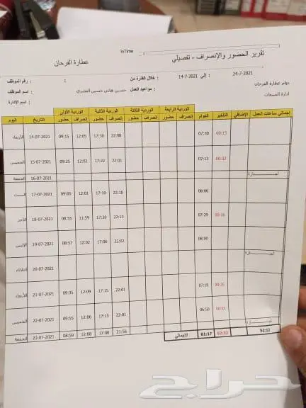 جهاز الحضور والانصراف بالبصمة والوجة 1