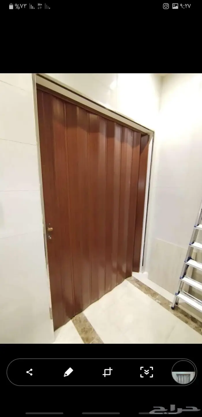 قواطع فينوليك hpl ابواب سحب خشب و اكرديون و جلد ابواب WPC 24