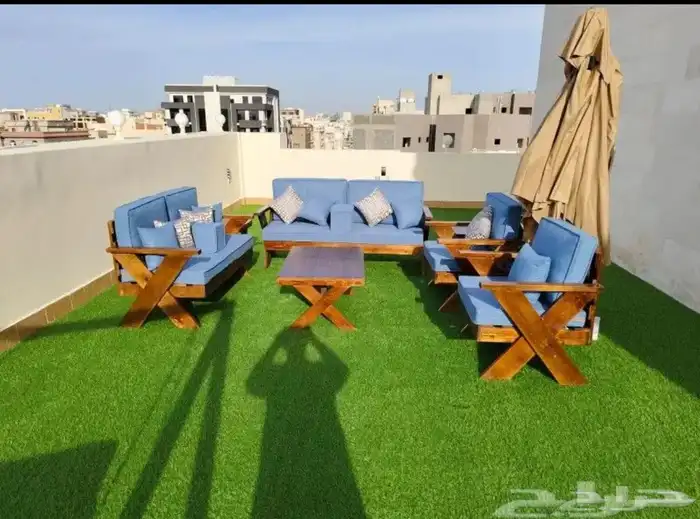 جلسات خارجية كراسي خشب للحوش مراكز 2