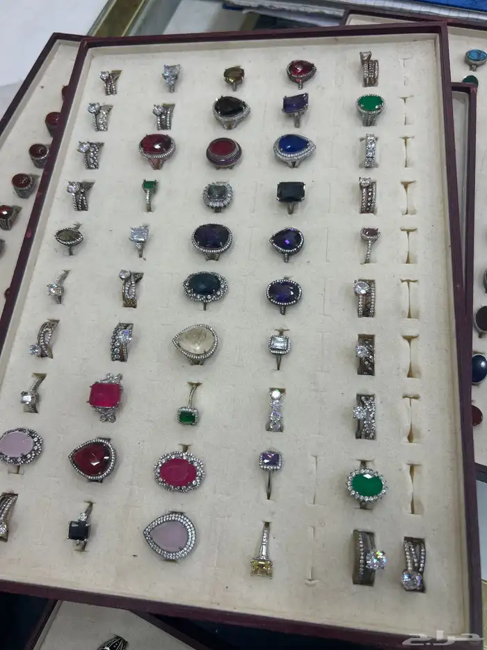 خاتم عقيق و زمورد وسباح كهرمان وتراب كهرمان 6