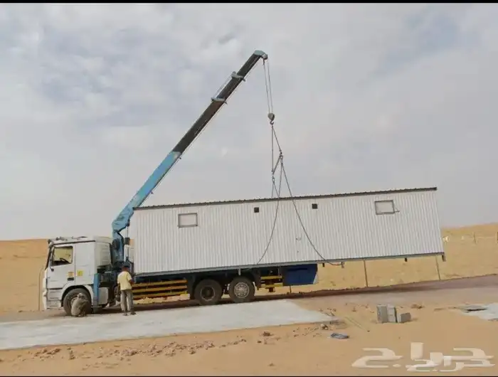 نقل مكاتب غرف بركسات كرين سطحه ونش 3