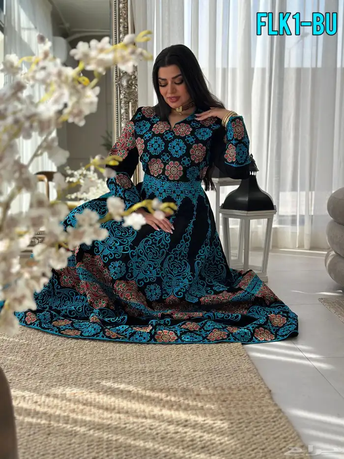 جلابيات ثقيل نسائي تطريز اردني 3