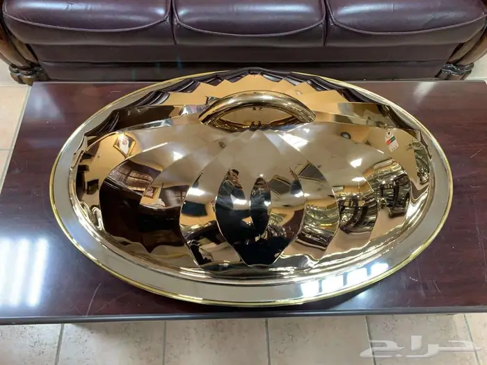 صحن كوزى بيضاوى بالغطاء 4 مقاس لون نحاسي 1