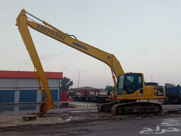 بوكلين أو بكلين او حفار بوم طويل أو ذراع طويل 17 متر ارامكو 0