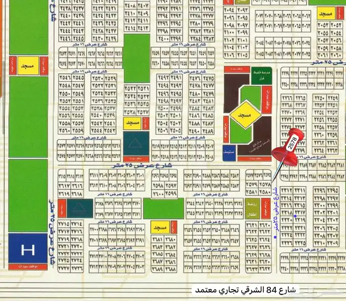 نصف قطعة مميزة في الهجرة ب شارع 25 شمالي 0