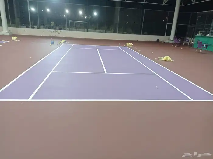انشاء ملاعب التنس الارضي وملاعب كرة الريشة وملاعب كرة القدم 4