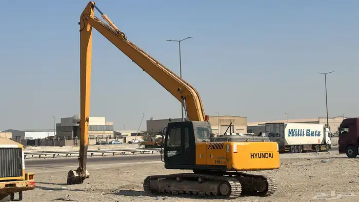 بوكلين حفار ذراع طويل اوبوم طويل للايجار او البيع استماره 0
