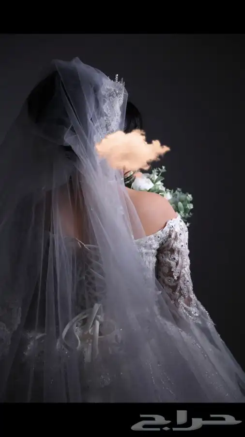 فستان زفاف للبيع   ملبوس مره واحده فقط يوم الزفاف 0
