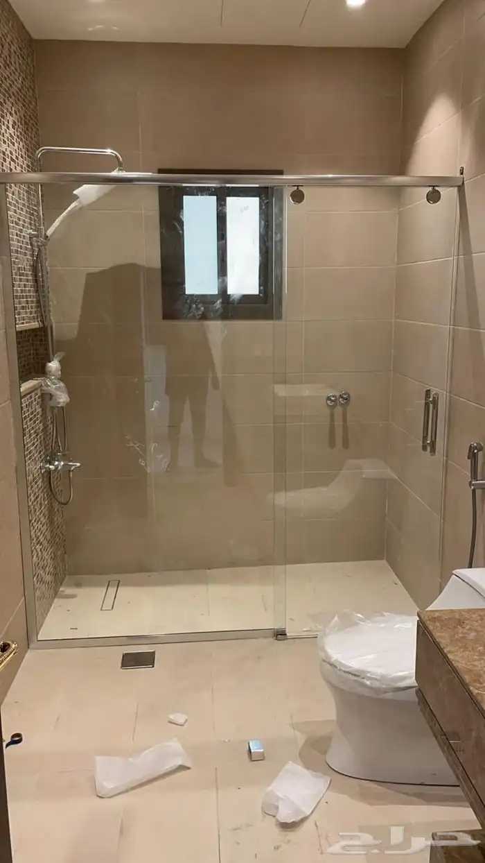 شورات الحمام و درابزين وأعمال الزجاج معشق ملون محفور مرشوش 6