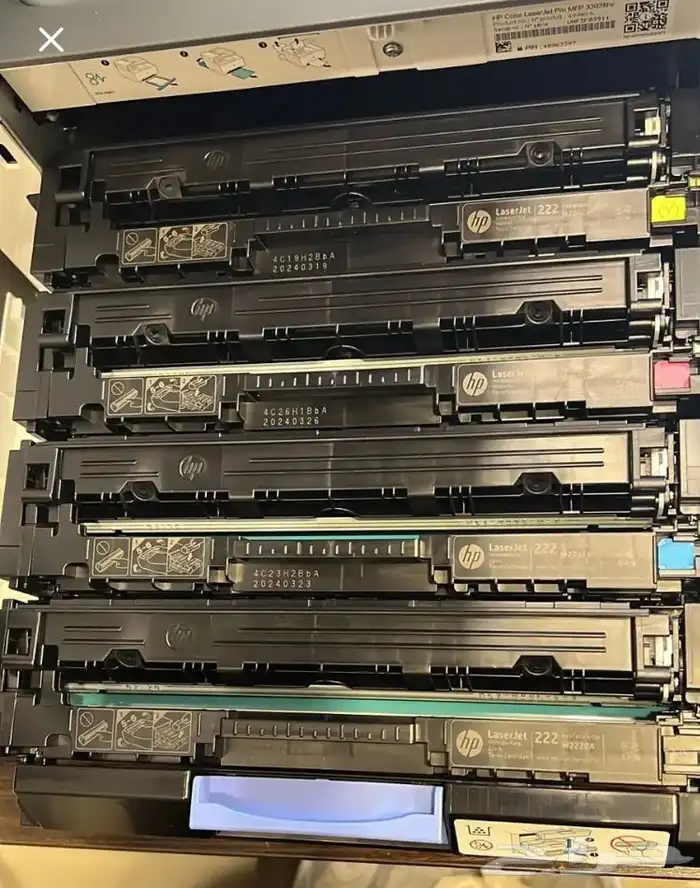 حبر 222 hp اش بي ملون لطابعة اش بي hp MFP 3303 3203 0