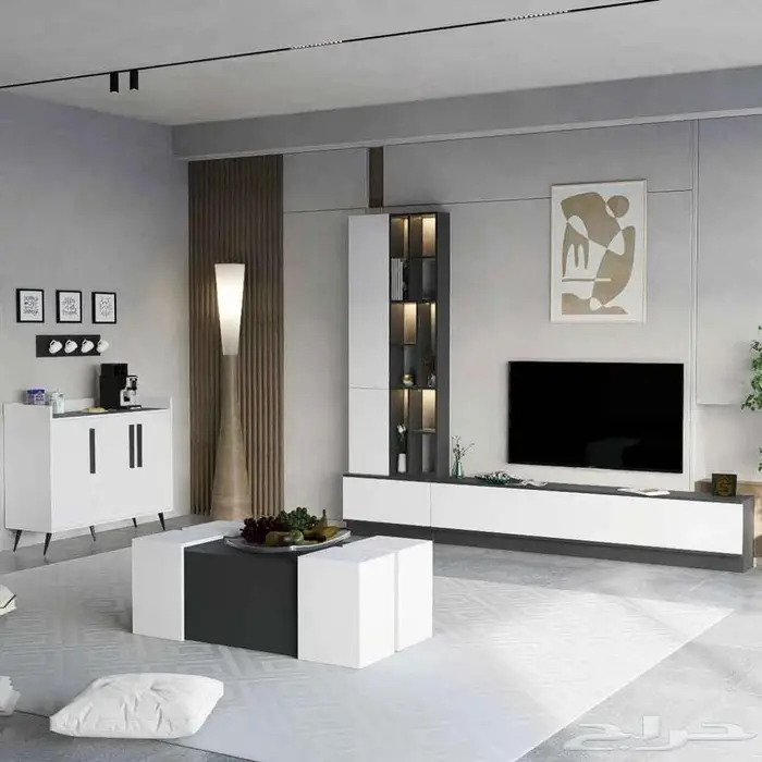 اكبر الخصومات طقم طاولات تلفزيون مودرن 14