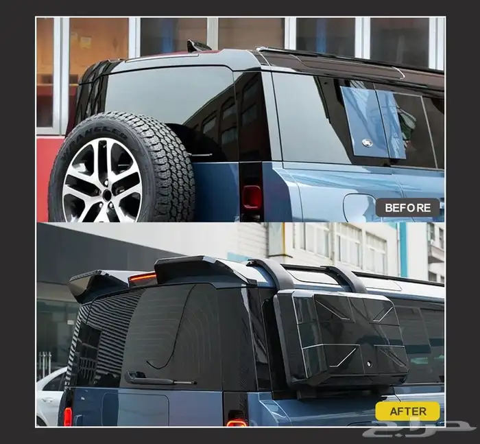 جناح ديفندر اوربن اكسسوارات defender غطاء سبير اسود 56