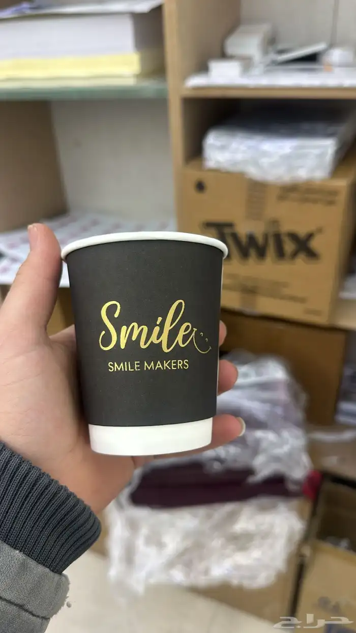 طباعة اكواب كافيهات ورقية جميع المقاسات مستلزمات كافيهات 11