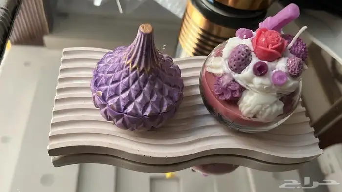 شمعة الاكواب معطره للبيع شمع طبيعي مع كتابة الاسم حسب رغبتك 6