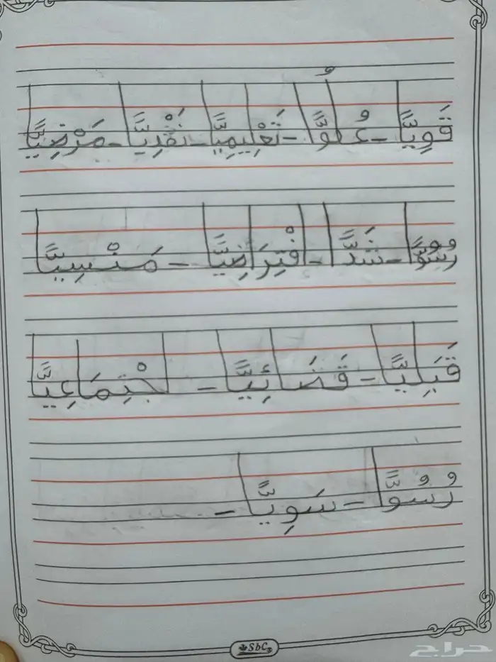 معلم مدرس  تعليم القراءة والكتابة بطرية أسهل من نور البيان 0