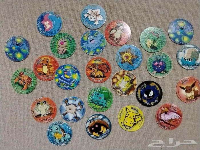 بطاقات تازو بوكيمون الأصلية 0