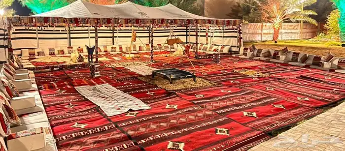 يوم العيد خيام بيت شعر وجلسات وديكورات تراثيه وأركان شعبي 0
