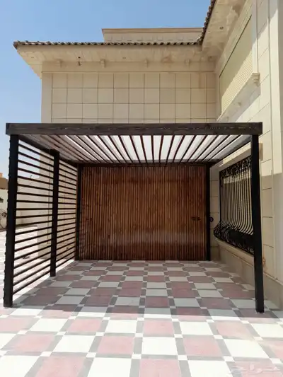تنسيق حدائق و مظلات خشبيه 7